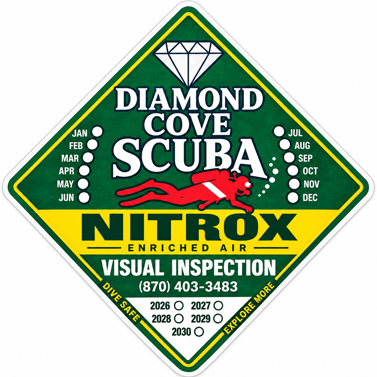 Diamond Cove Scuba Nitrox artwork